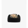 Check Wool Trapper Cap