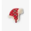 Check Wool Trapper Hat