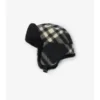 Check Wool Trapper Hat