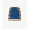 Check Wool Zip Cardigan
