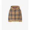 Check Wool Zip Hoodie