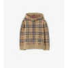 Check Wool Zip Hoodie