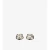 Check Woven Leather Cameo Mules