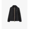 Checker-Tape Nylon Hooded Jacket