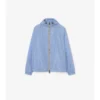 Checker-Tape Nylon Hooded Jacket