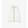 Checker-Tape Nylon Hooded Jacket