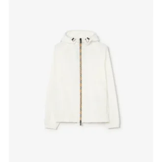 Checker-Tape Nylon Hooded Jacket