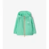 Checker-Tape Nylon Hooded Jacket