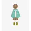 Checker-Tape Nylon Hooded Jacket