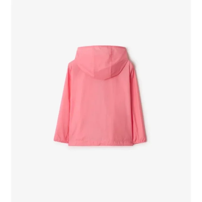 Checker-Tape Nylon Hooded Jacket