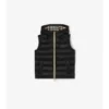Checker-Tape Nylon Hooded Puffer Gilet