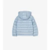 Checker-Tape Nylon Hooded Puffer Jacket