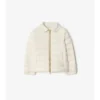Checker-Tape Nylon Puffer Jacket