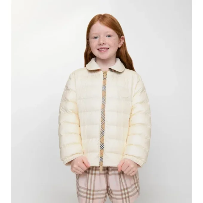 Checker-Tape Nylon Puffer Jacket