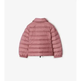 Checker-Tape Nylon Puffer Jacket