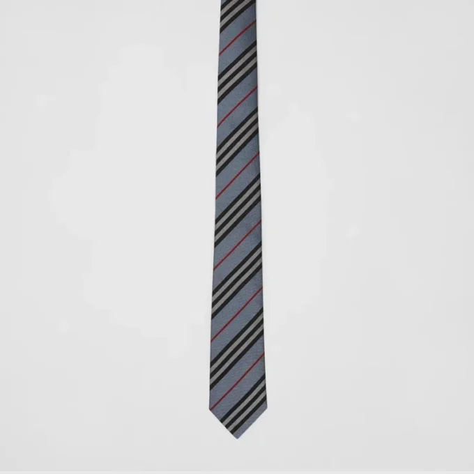 Classic Cut Icon Stripe Silk Tie