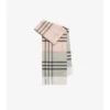 Contrast Check Cashmere Scarf