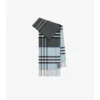 Contrast Check Cashmere Scarf