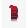 Contrast Check Cashmere Scarf