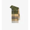 Contrast Check Cashmere Scarf