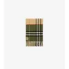 Contrast Check Cashmere Scarf