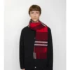 Contrast Check Cashmere Scarf