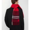 Contrast Check Cashmere Scarf