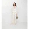 Cotton Blend Tailored Trousers