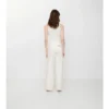 Cotton Blend Tailored Trousers