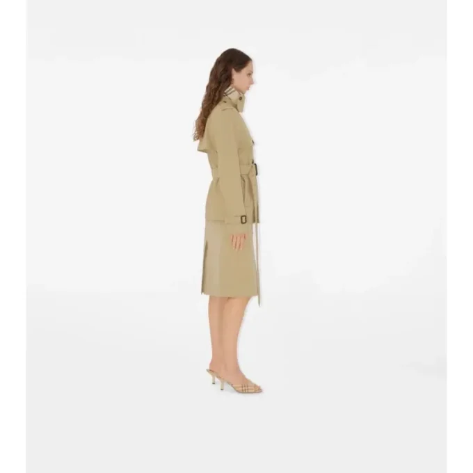 Cotton Blend Trench Jacket