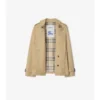 Cotton Blend Trench Jacket