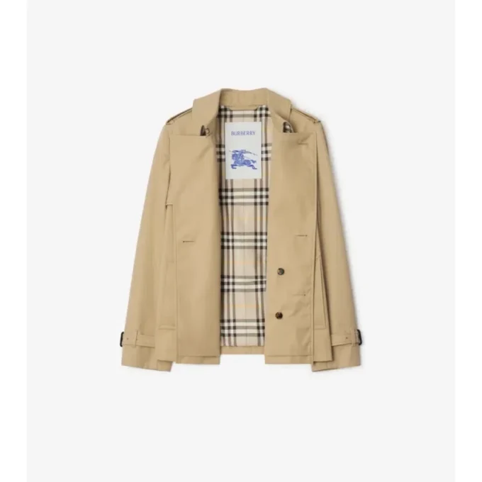 Cotton Blend Trench Jacket