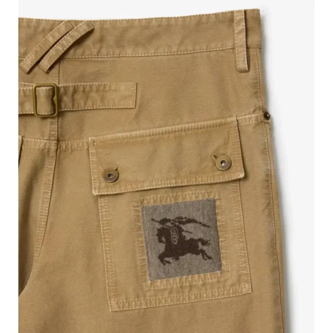 Cotton Canvas Workwear Trousers