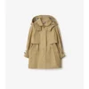Cotton Hooded Trench Coat