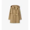 Cotton Hooded Trench Coat