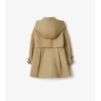 Cotton Hooded Trench Coat