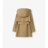 Cotton Hooded Trench Coat