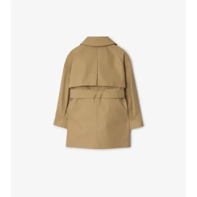 Cotton Hooded Trench Coat