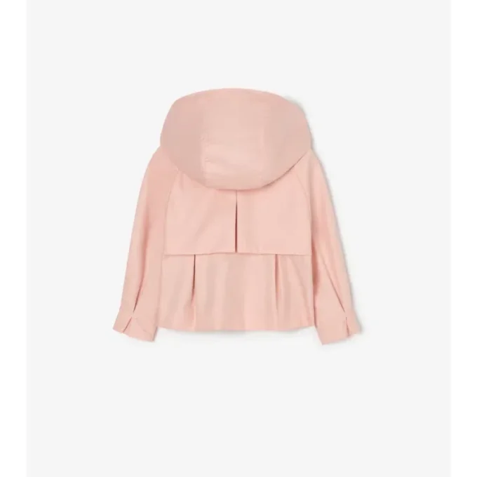 Cotton Hooded Trench Jacket