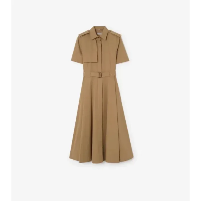 Cotton Poplin Shirt Dress