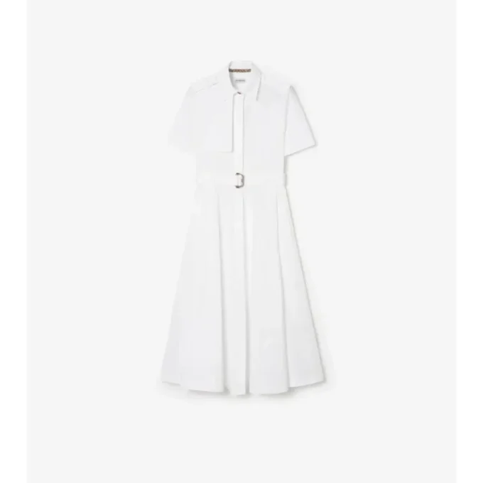 Cotton Poplin Shirt Dress