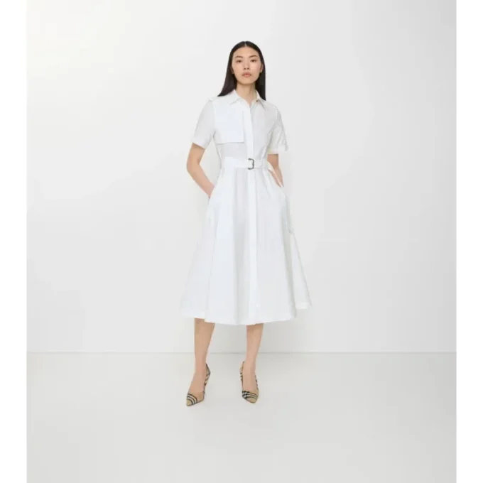 Cotton Poplin Shirt Dress