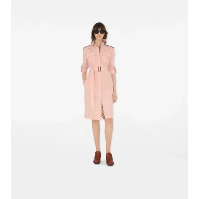 Cotton Poplin Shirt Dress
