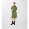 Cotton Poplin Trench Dress