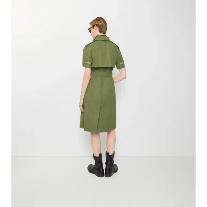 Cotton Poplin Trench Dress