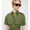 Cotton Poplin Trench Dress