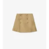Cotton Trench Skirt