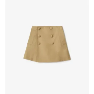 Cotton Trench Skirt