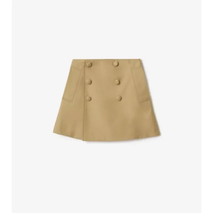Cotton Trench Skirt