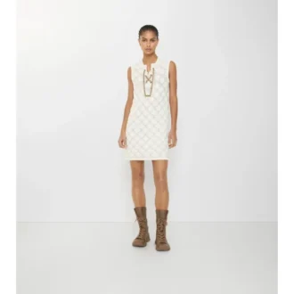 Crochet Cotton Blend Dress